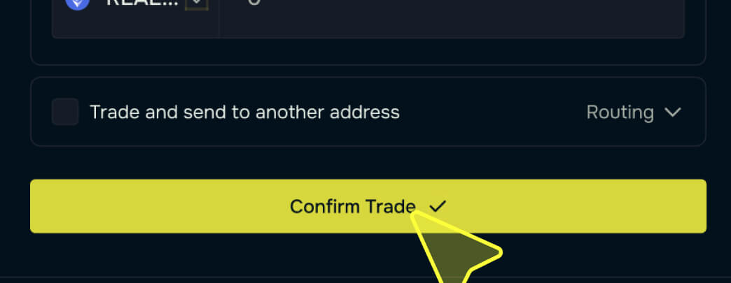 Confirm trade