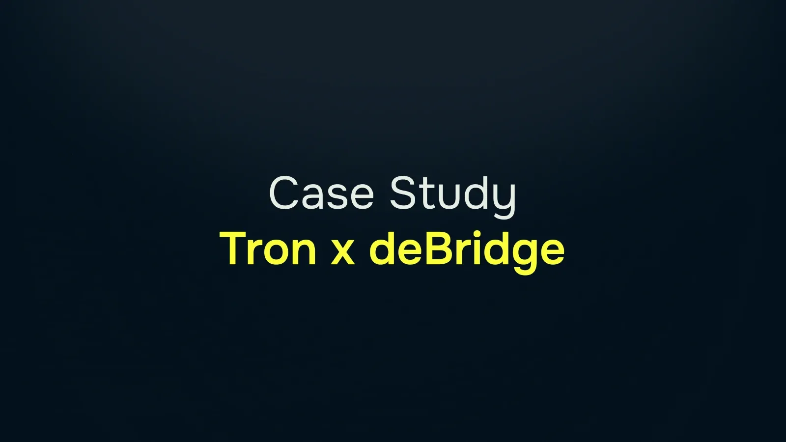 Case Study on Tron Blockchain