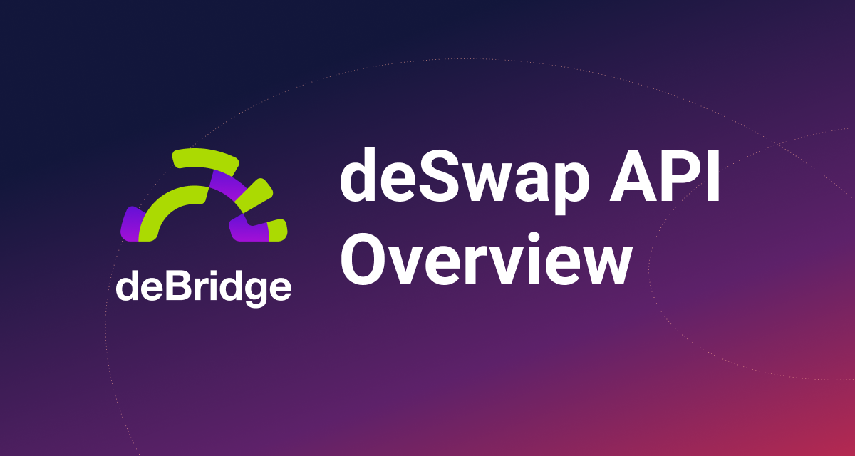 deSwap API: Decentralized Cross-Chain Swaps for Protocols