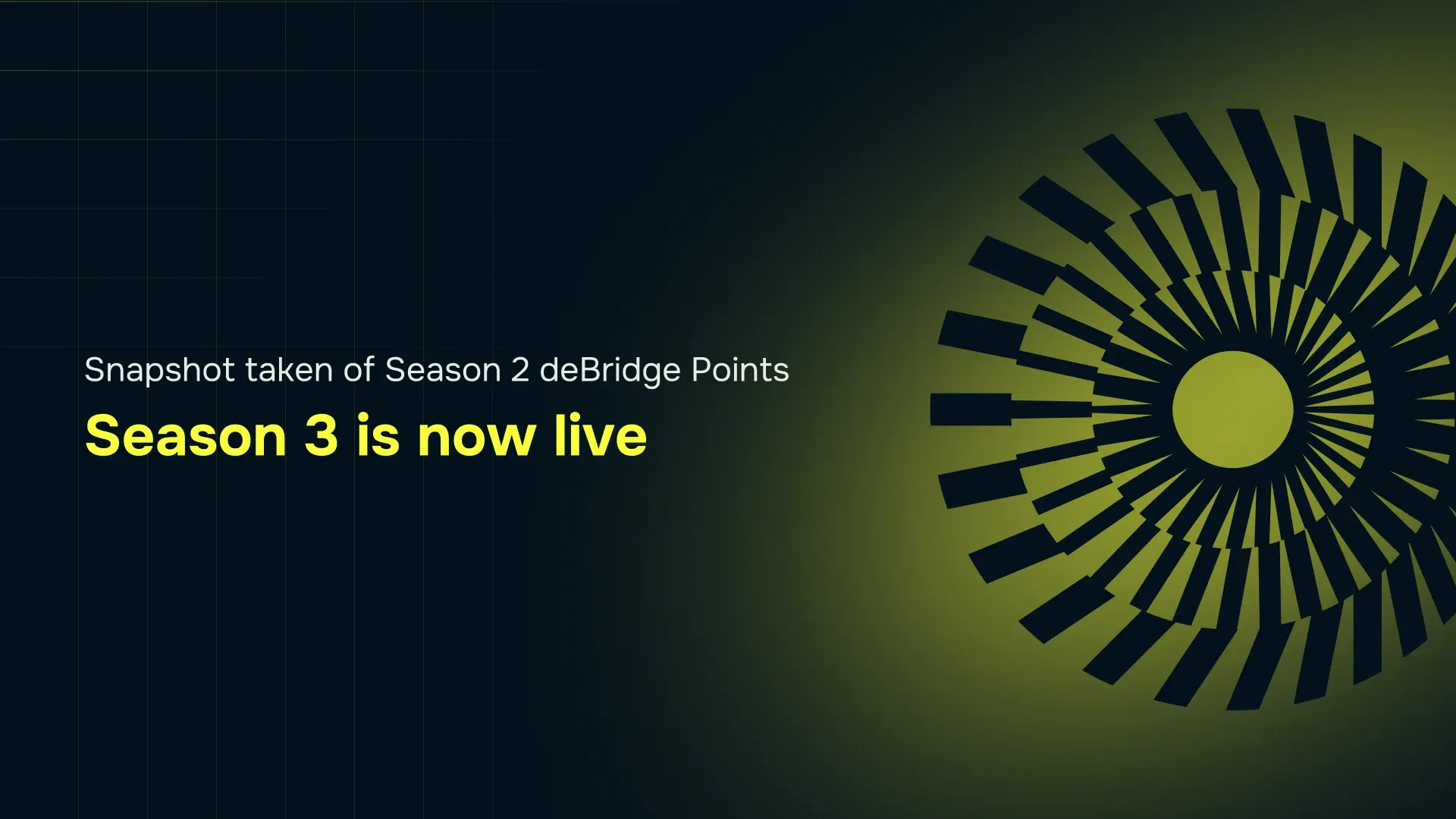 Snapshot of deBridge Points Season 2 and launch of Season 3