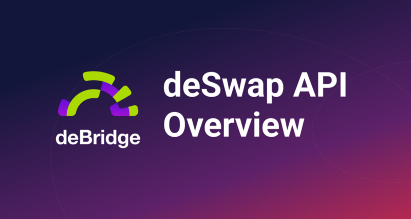deSwap API: Decentralized Cross-Chain Swaps for Protocols