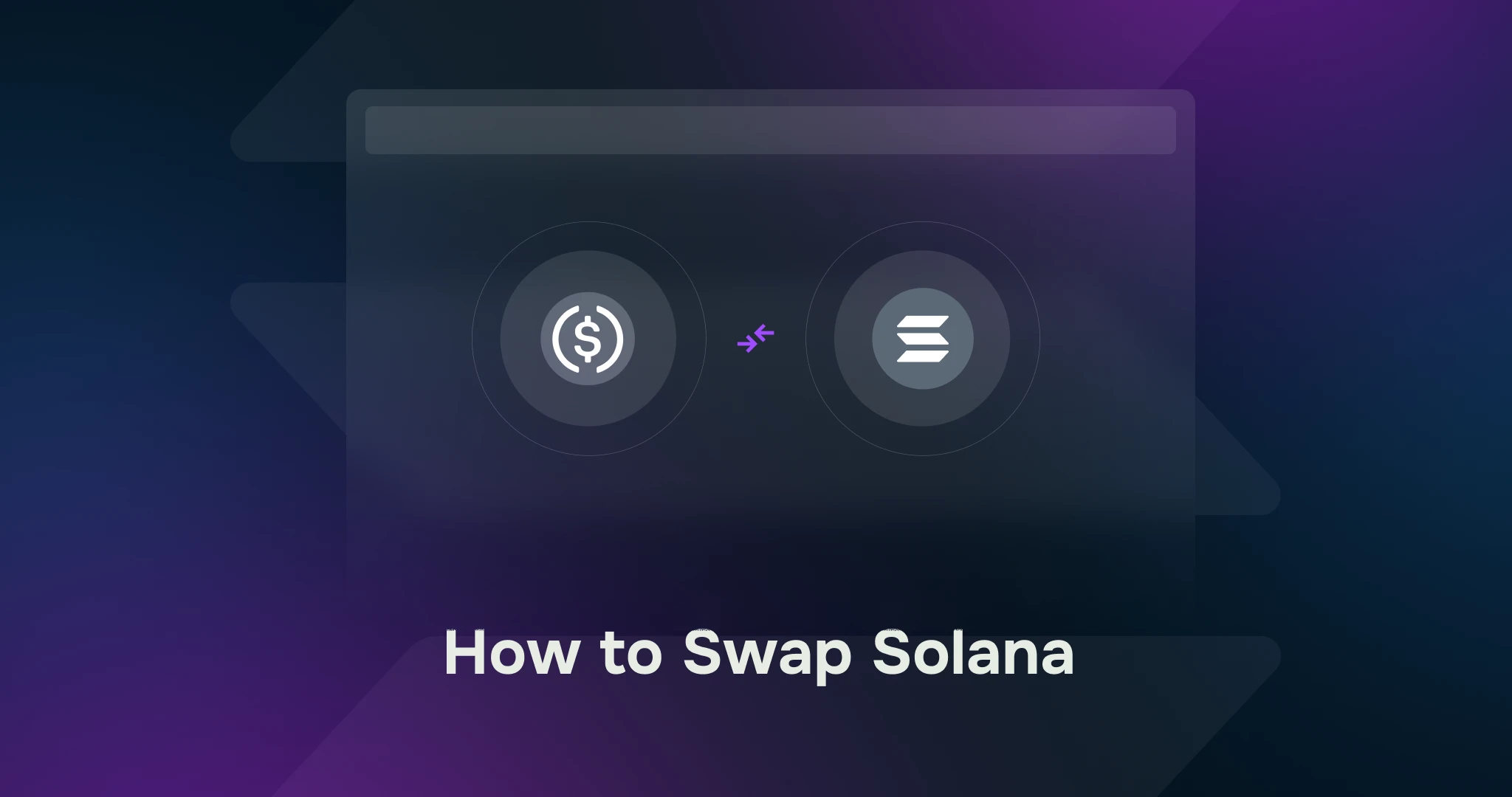 How to swap Solana