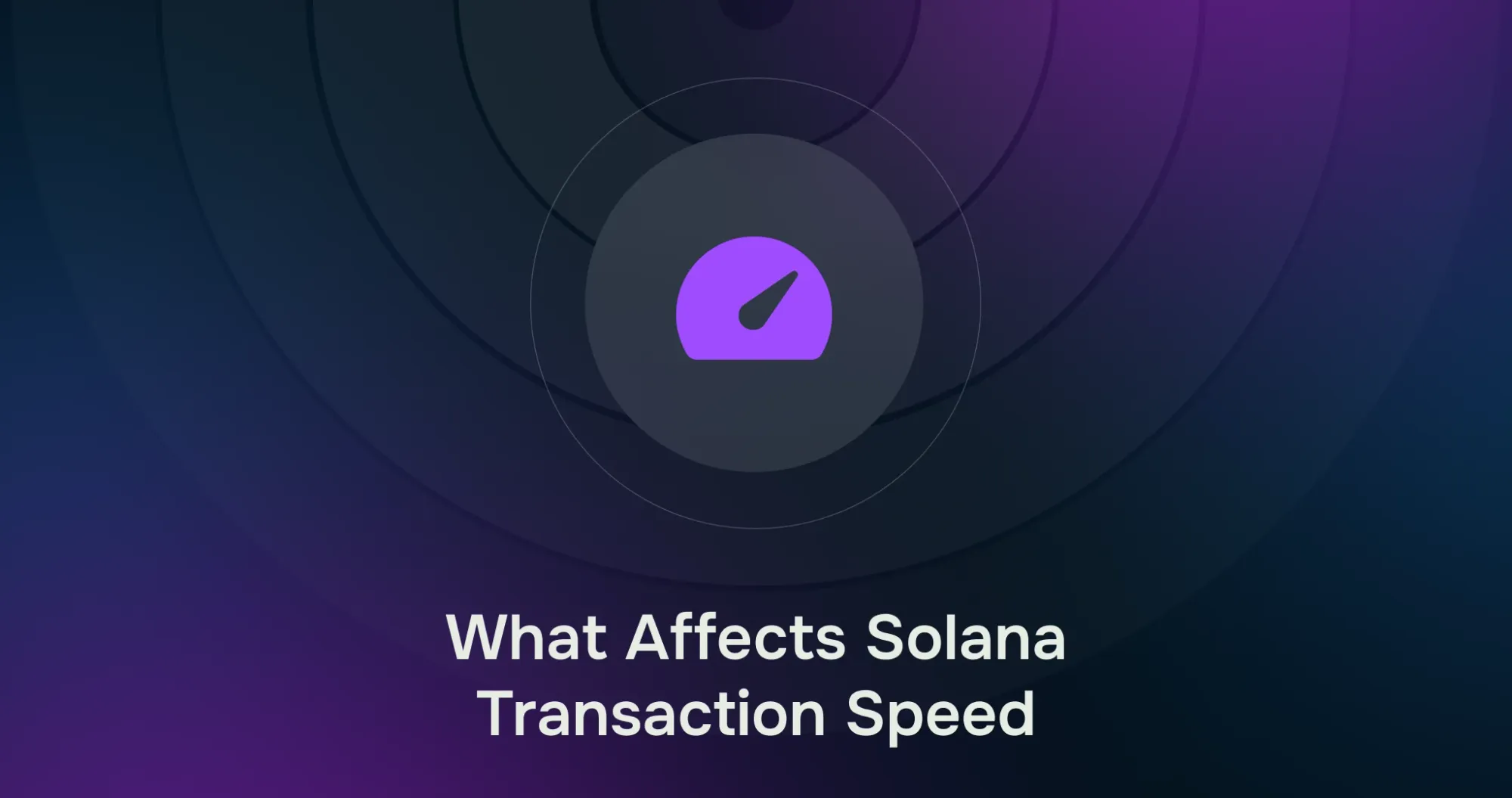 What affects Solana transaction speed