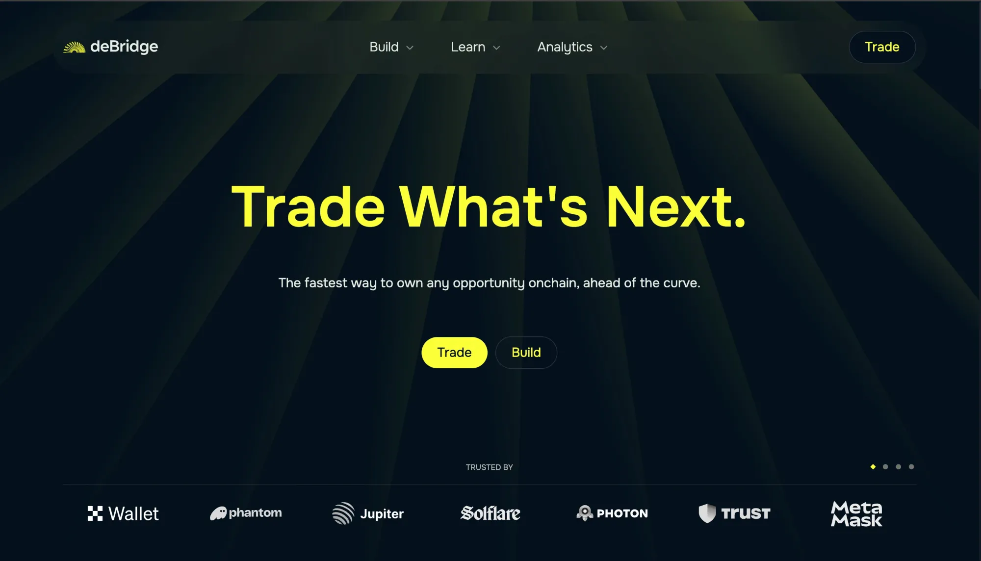 deBridge main page