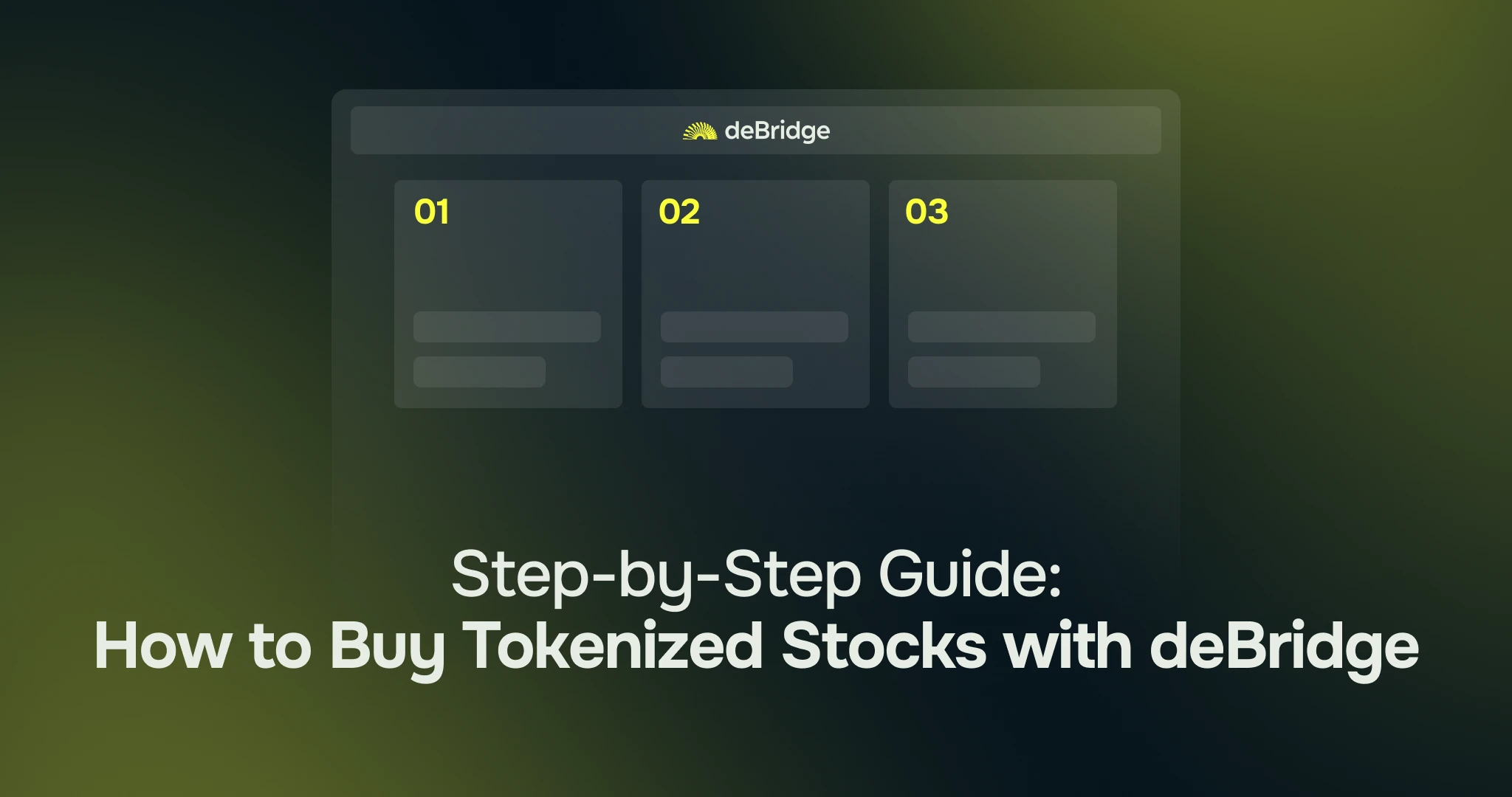 How to buy stocks deBridge