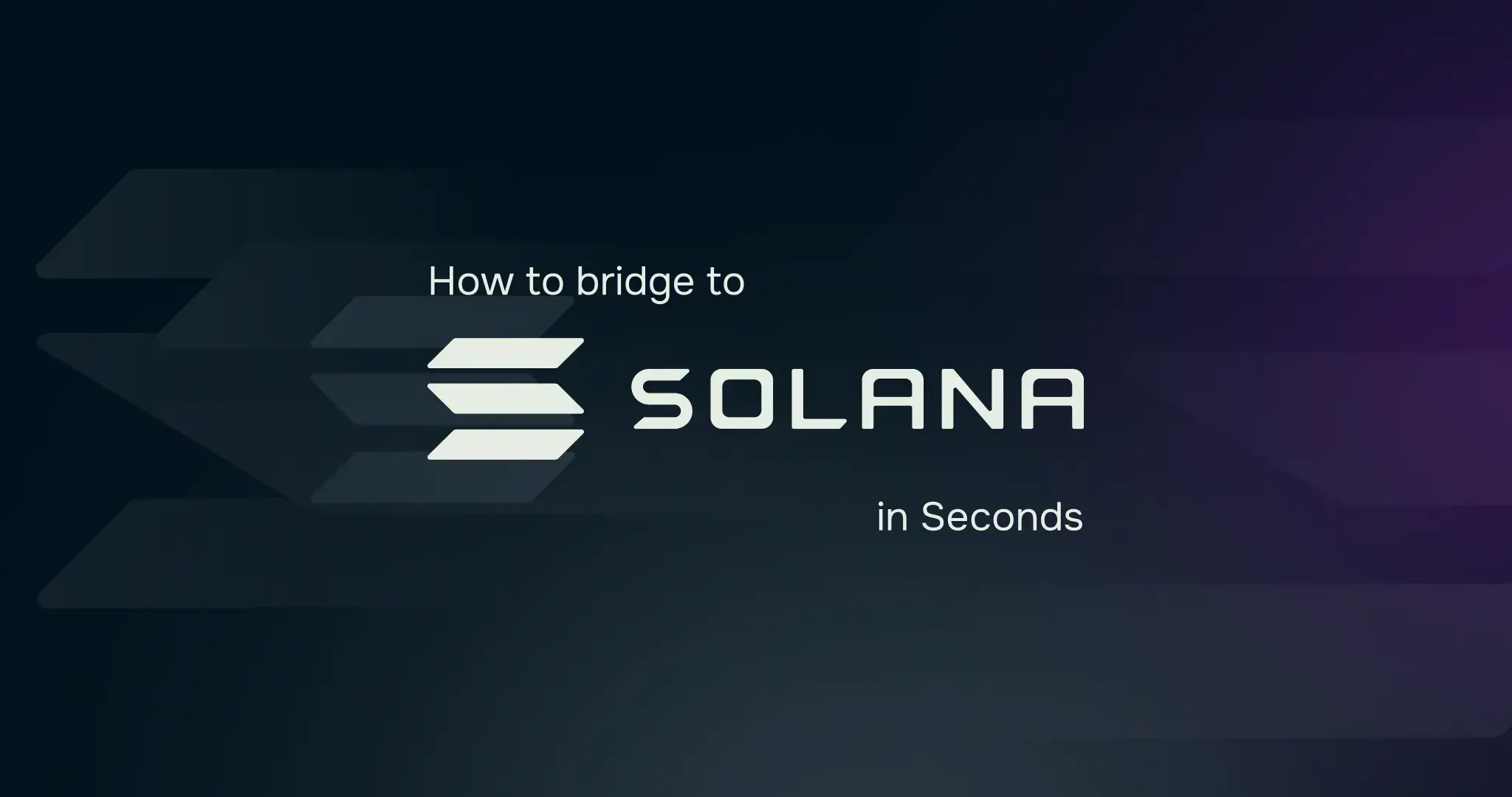 Bridge to Solana using deBridge